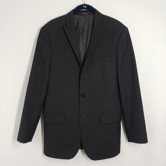 John Varvatos Star USA Mens 40R Gray Sport Coat Jacket Suit Blazer Wool 2-Button - Picture 1 of 16